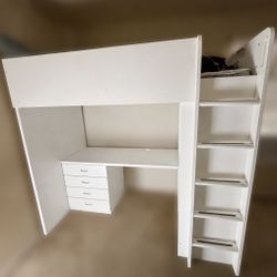 IKEA Twin Loft Bed With Desk