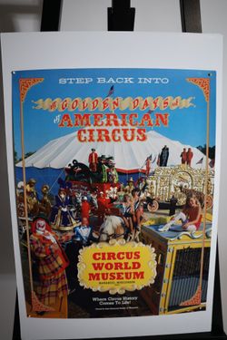 Vintage Circus World Museum Baraboo Wisconsin Poster (18.5x24)