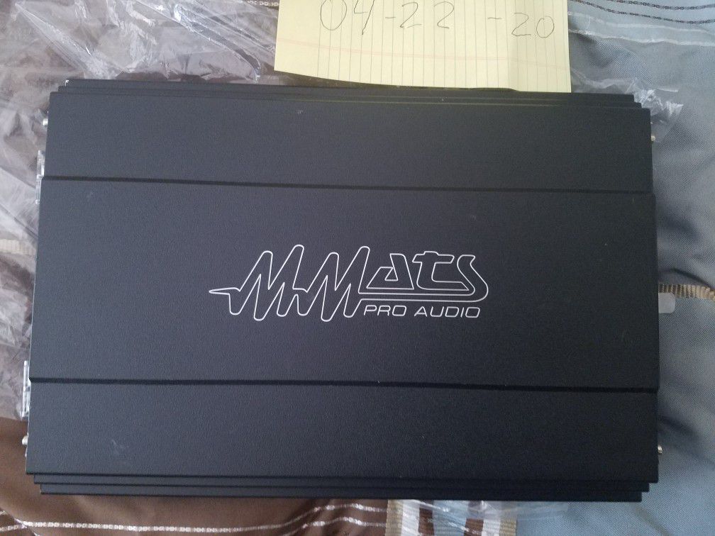 Mmats pro audio 3000.1d, 3000 watt mono amplifier