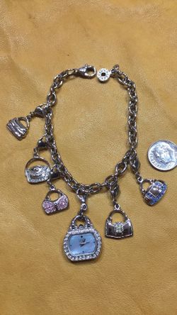 Citizens eco drive solar purse charm bracelet watch