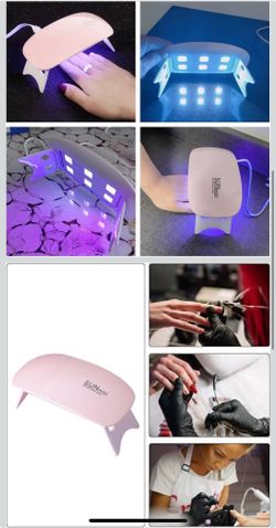 2-4 LED Nail Lamps for Gel Mini UV Light for Nails Portable LED Nail Lamp 6W Nail Dryer Gel Lamp for Women and Girls Manicure