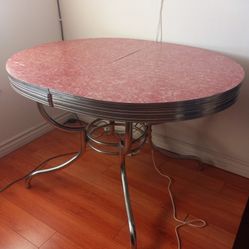 1950's Formica & Chrome Table with Leaf