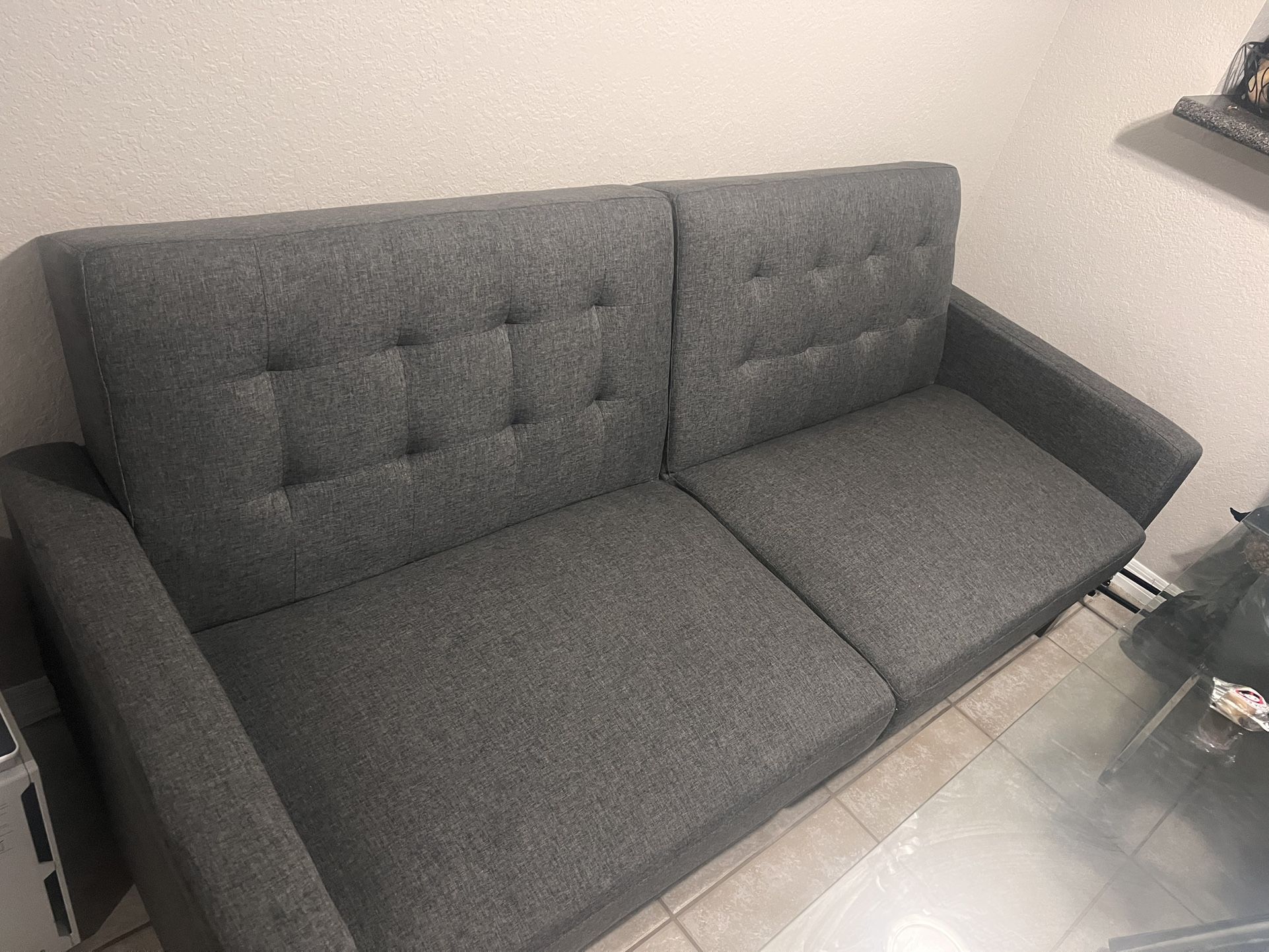 Sofa Futon bed grey