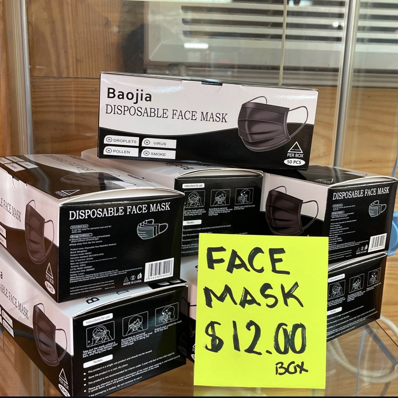 Face Mask 😷 (black ◼️) 50 Pack