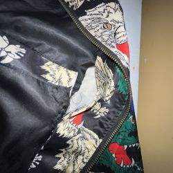 Gucci Tiger Print Bomber Jacket - Size 3XL