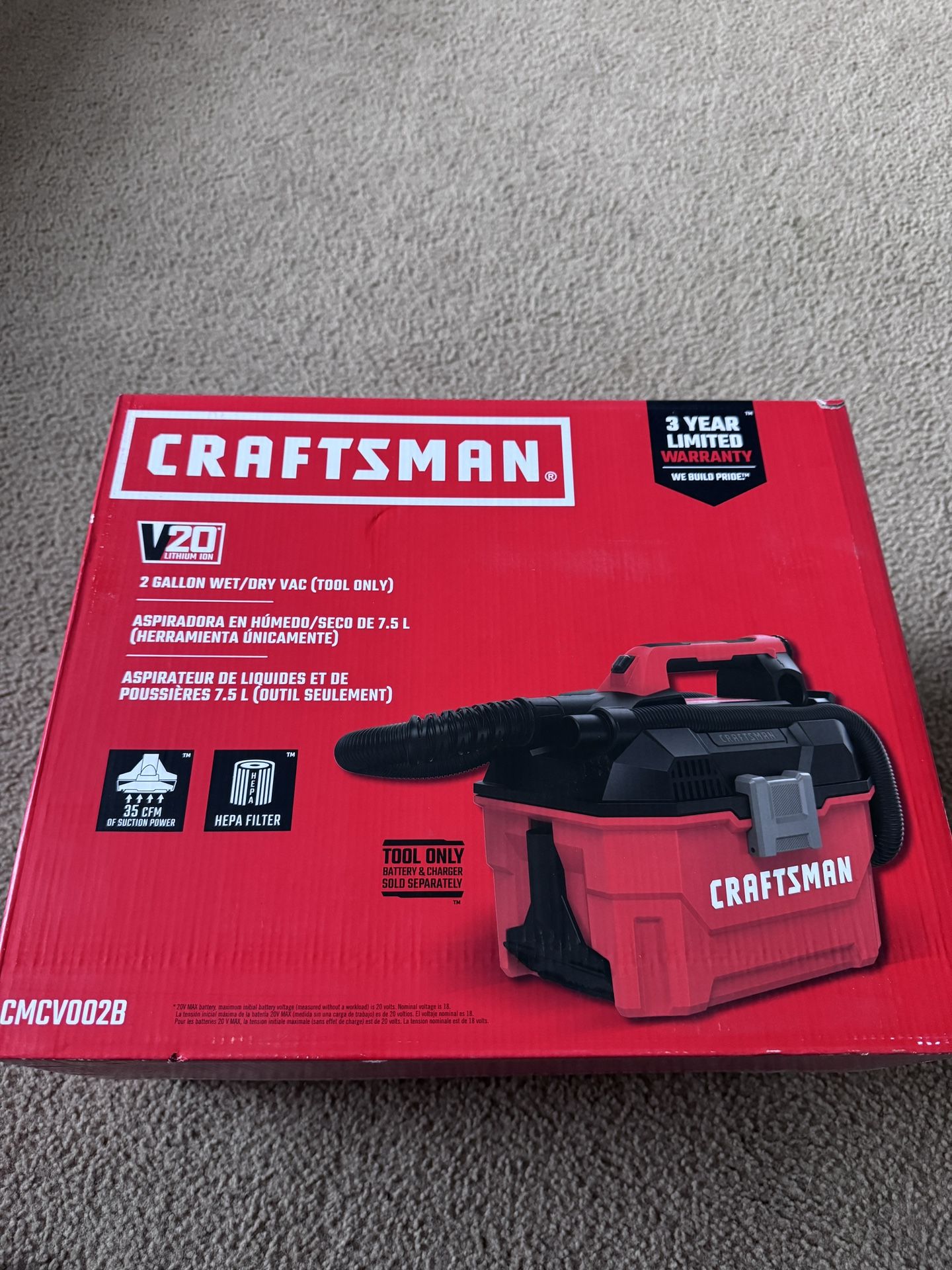 craftsman V20 Lithium Ion Vacuum