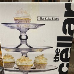 Glass Three Tier Cake Stand From The Cellar At Macys