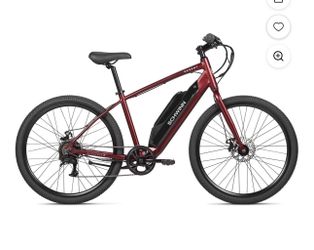 Schwinn Regent Electric Hybrid Bike, 27.5 Inch Wheel, Adult, Unisex, Red