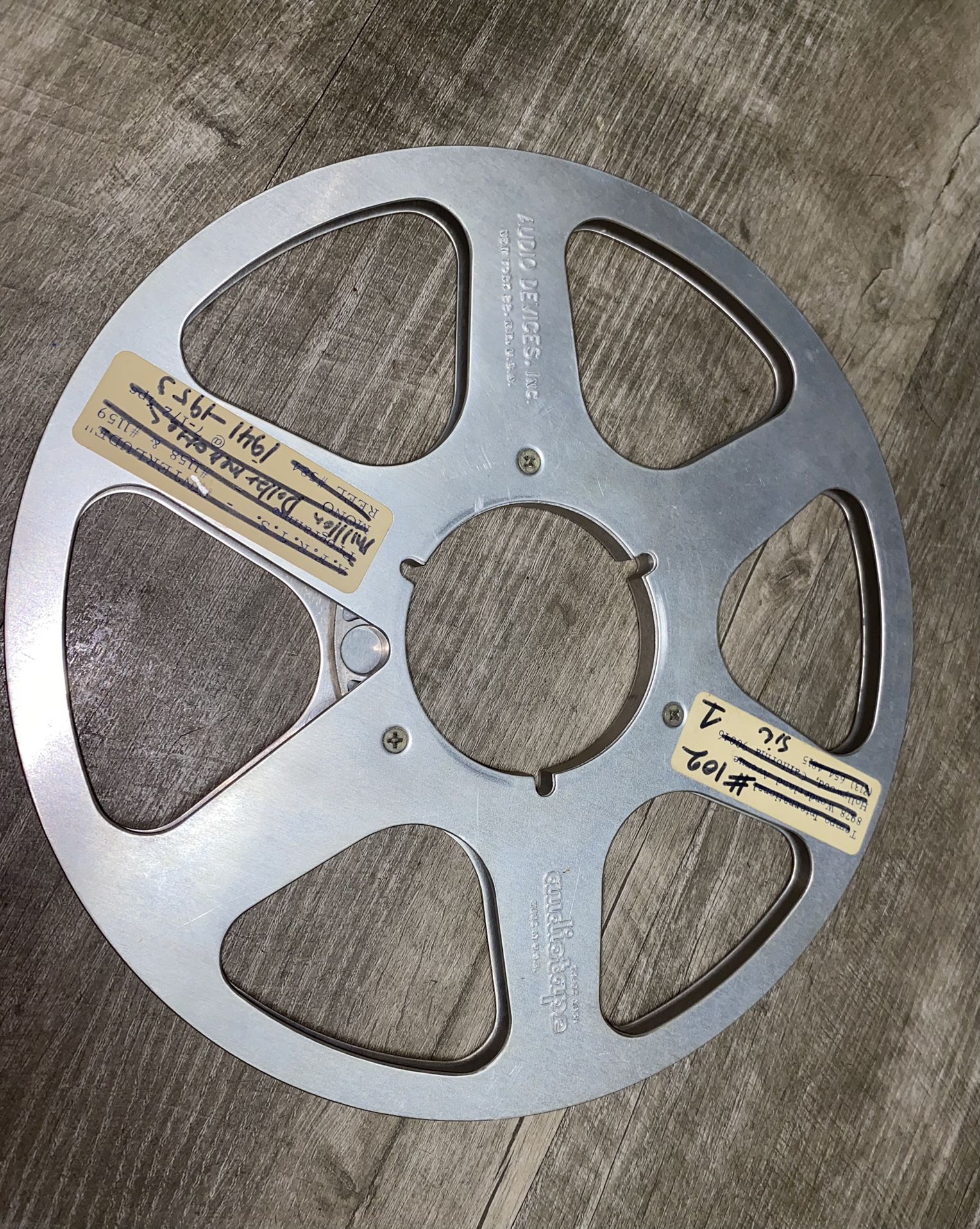 Vintage Metal Reel To Reel