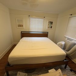 West elm King-sized Bed Frame