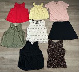 Women's Clothing XL XXL Lot Blouse Shirt Skirt Merona Lauren Conrad Daytrip