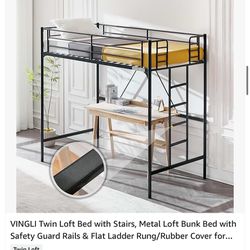 Two Twin Size Loft Beds For Kids 