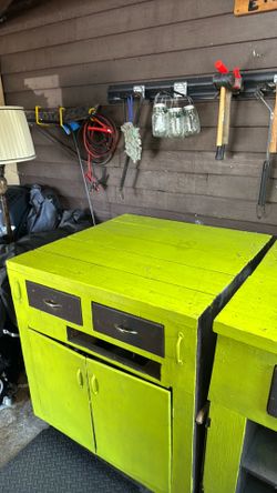 Solid Wood Shop Cabinets – Heavy Duty, Tons of Storage, Built‑In Outlets