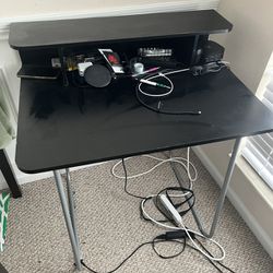 Small Computer Table- Black