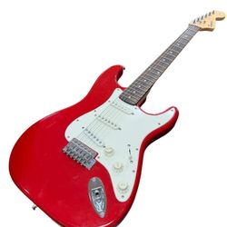 Squier Standard Stratocaster Red Solid Body Electric Guitar