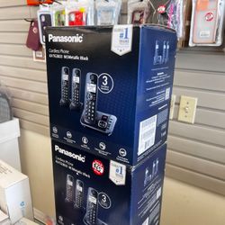 Panasonic 3-Handset Cordless Phone System with Answering Machine – KX-TG3833M, New ☎️📦 