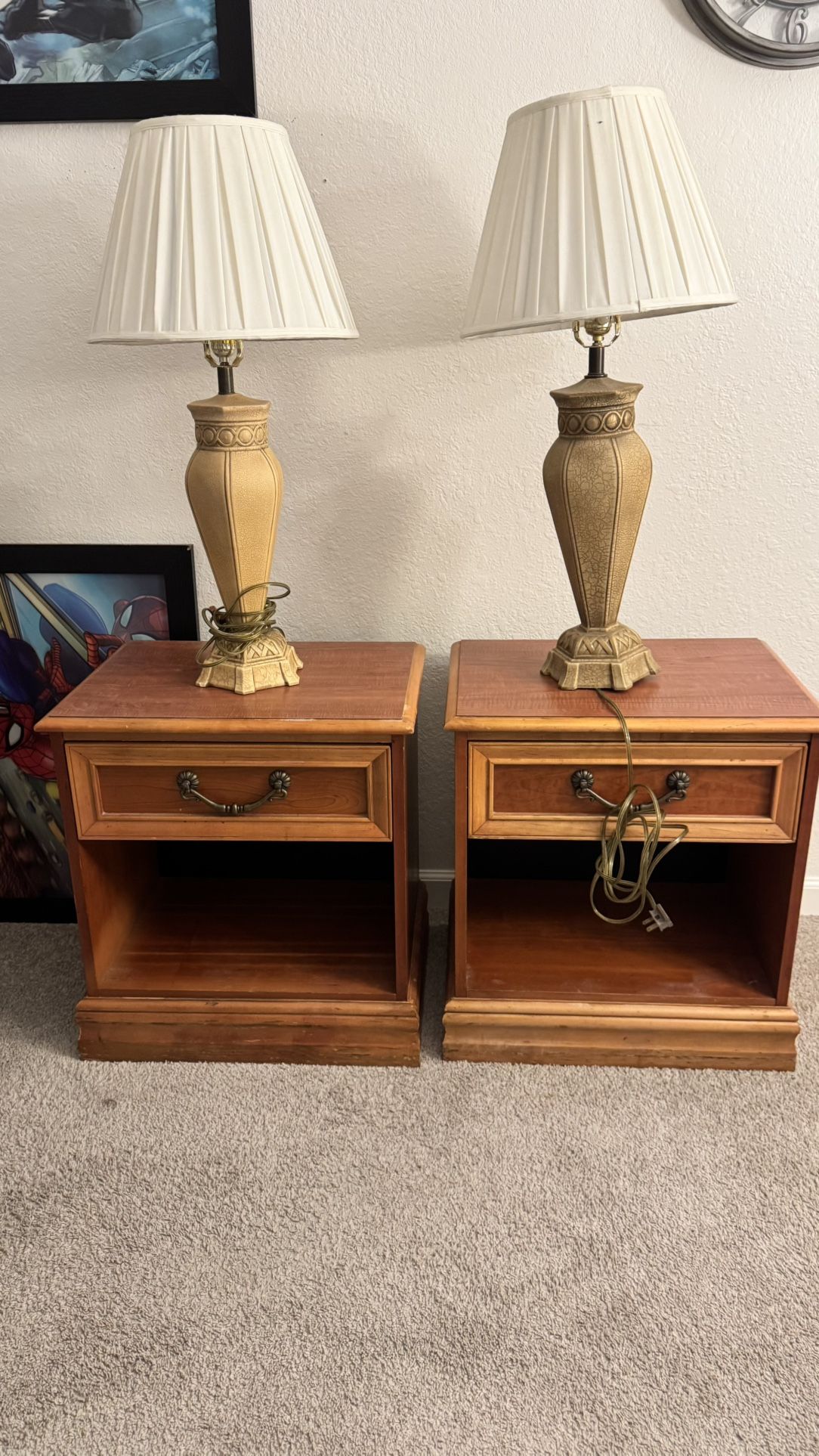 End Tables And Lamps Read Details Below 👇🏻 