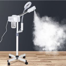 Portable 2 in 1 Facial Steamer 5X Magnifying Lamp Hot Ozone Machine Spa Salon

