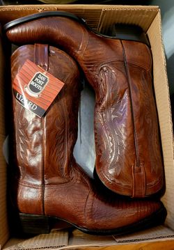 Dan Post Lizard skin boots vintage from 2011 brand new in box size 11.5