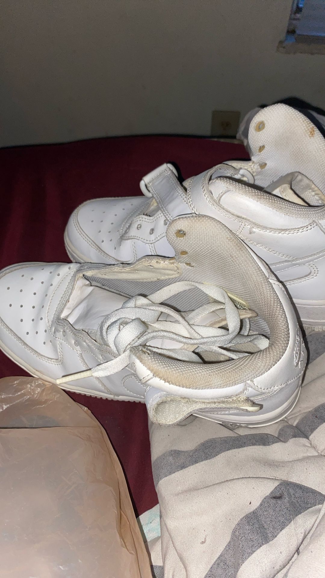Used Air Force Ones Kids Size 6 Kids