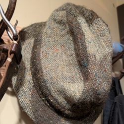 Vintage Abercrombie & Fitch wool hat fedora size 7 1/2 men's large Irish cap made in Ireland