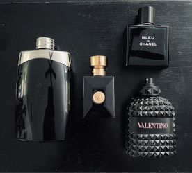 Mont Blanc Legend EDT / Valentino EDT / Bleu De Chanel EDT / Versace Dylan Blue