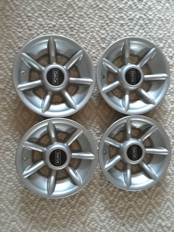 Golf cart hub caps price Is For All 4 for Sale in Miami, FL OfferUp