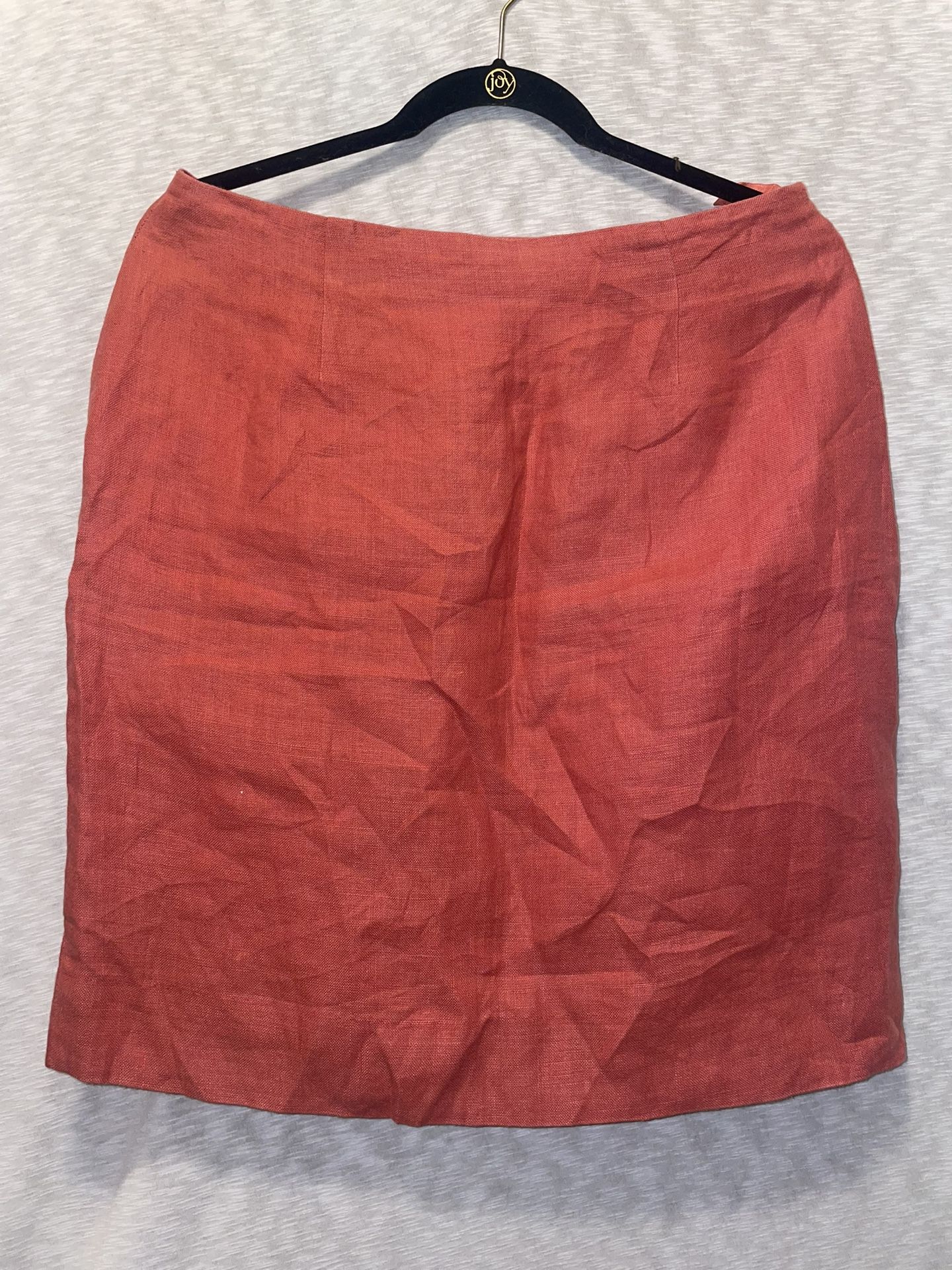 Vintage Abercrombie & Fitch Pencil Shirt Size 14 Burnt Orange