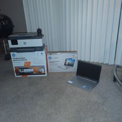 Hp Laptop  and Printer/Fax For sale