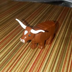 LEGO Reddish Brown Cow with Long Horns