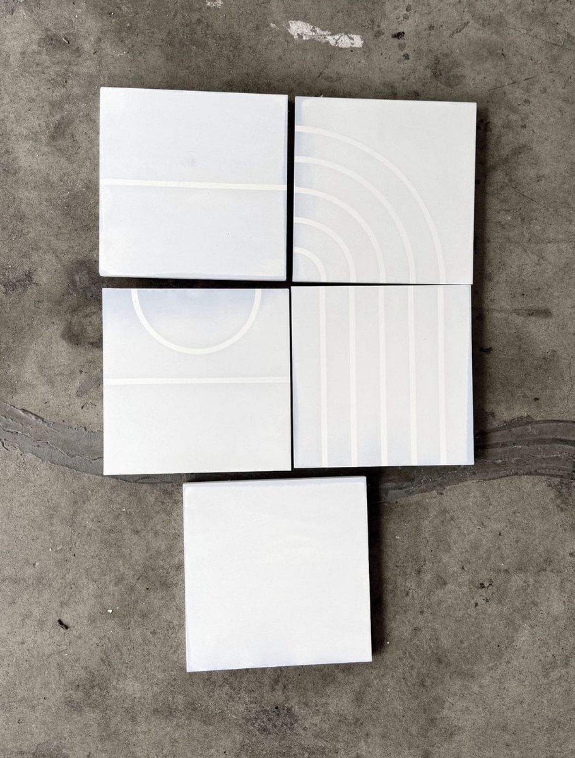 Concrete Collaborative X Sarah Sherman Samuel SSS 8"x8" Tiles New 130+ Sq Ft