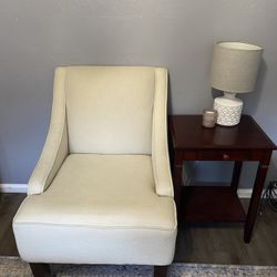 Cream Arm Chair Desk Chair Side Chair Bedroom Office 