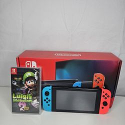 Nintendo 32gb In Box + Luigi's Mansion 2 HD
