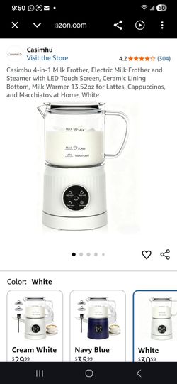 Casimhu 4 in 1 electric milk frother.