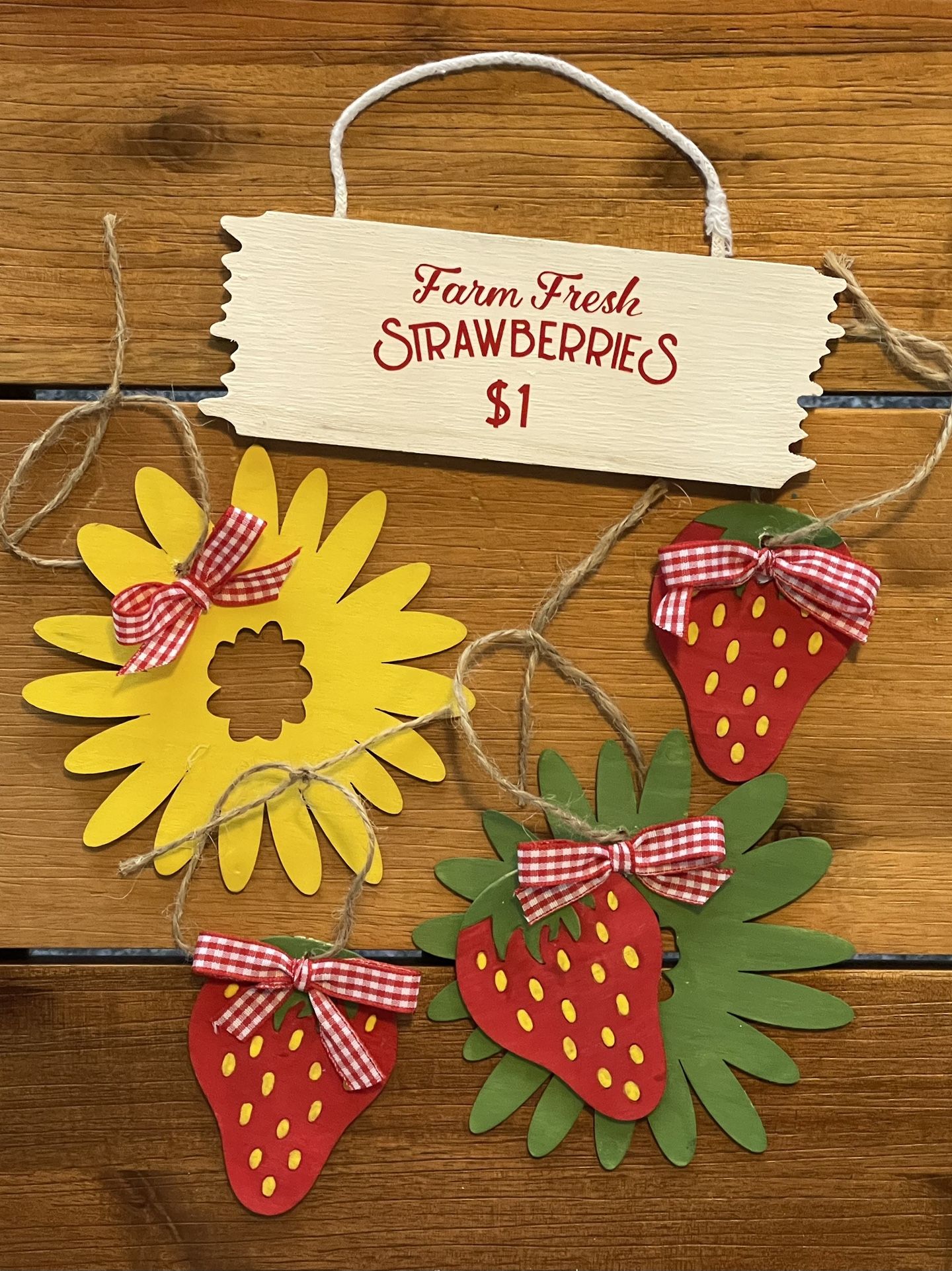 Strawberry Patch Ornaments