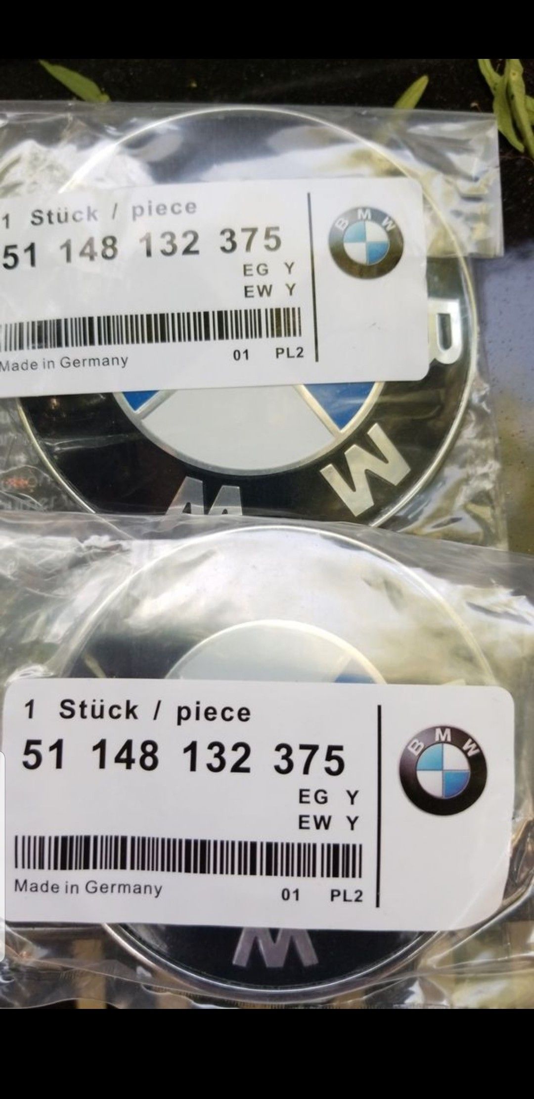 Brand New set of 2 BMW logo emblems fits all BMW rims 335i 535i 328i 528i x5 m3 m5 530i 330i