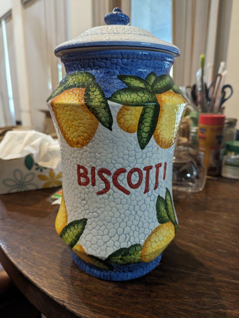 Biscotti Cookie Jar