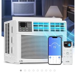 mollie 12,000 BTU Smart Window Conditioner with Wi-Fi Connected, Window AC Unit with Timer & Washable Filter, Ideal for Rooms up to 450 Square Feet, R