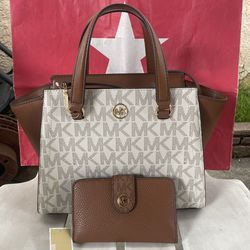 MICHAEL KORS Set  Avril Small Satchel  with adjustable strap NWT Pick up in Pico Rivera