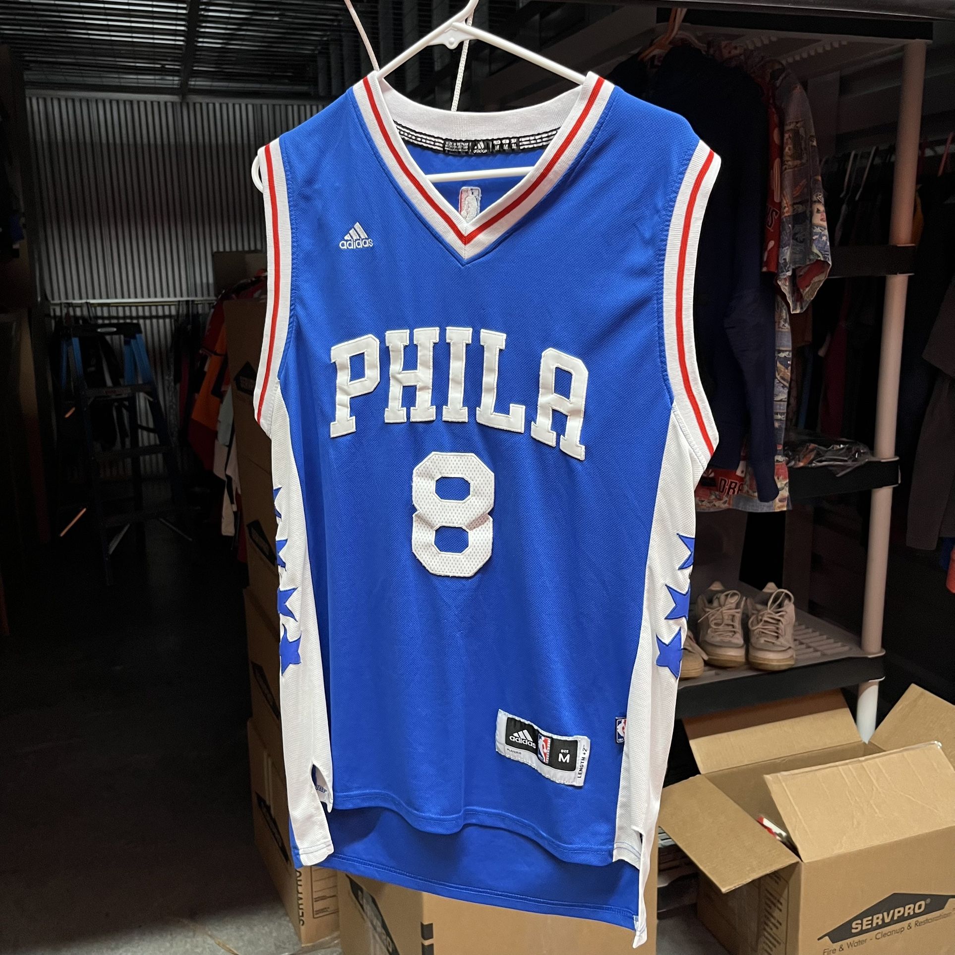 Adidas Philadelphia 76ers Men Size Medium #8 Jahlil Okafor Jersey