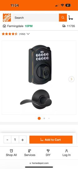 NEW Schlage Keypad Deadbolt Security Set – Aged Bronze – Electronic Keyless