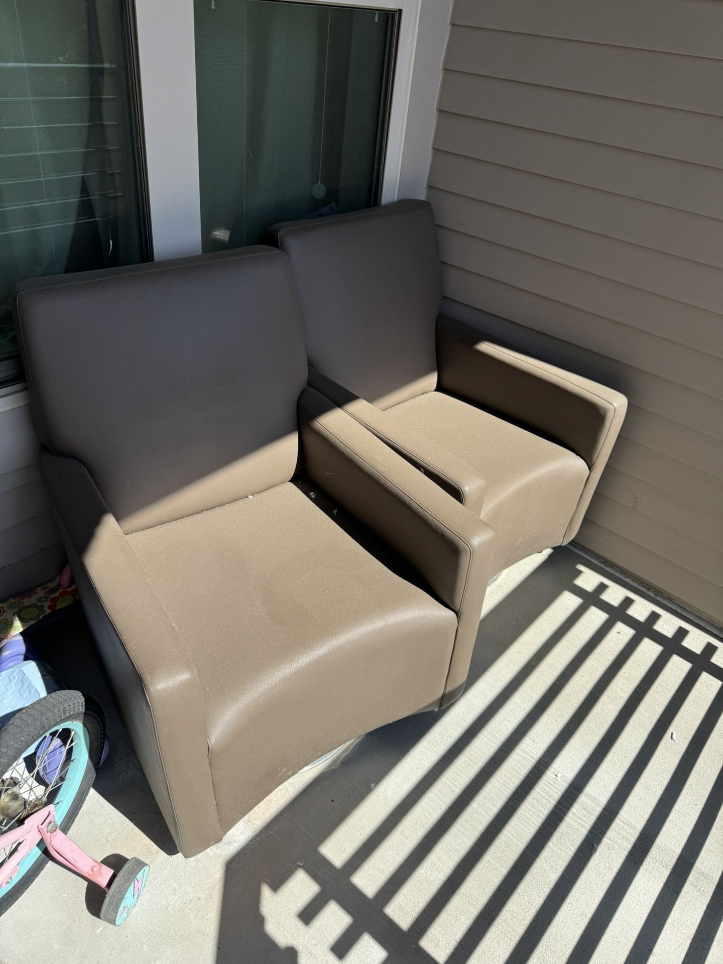 Faux Leather Chairs