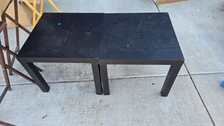Two small side tables