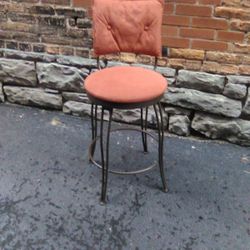 Metal Swivel Bar Chair Stool