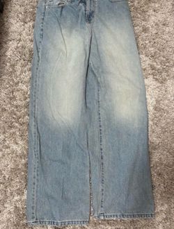 Light Wash Baggy Denim Jeans SEND OFFERS