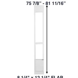 New Other Vevor 8 1/4" x 12 1/4" Pet Patio Door Insert For Sliding Glass Door