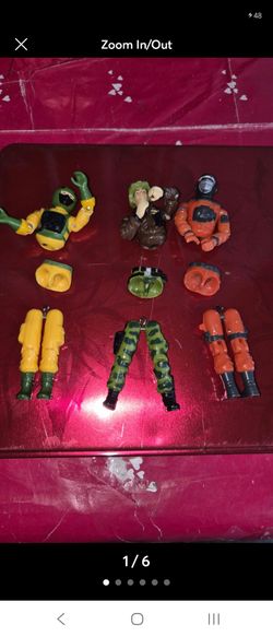 vintage figures GI JOE Firefighter PARTS Hawk & Airtight