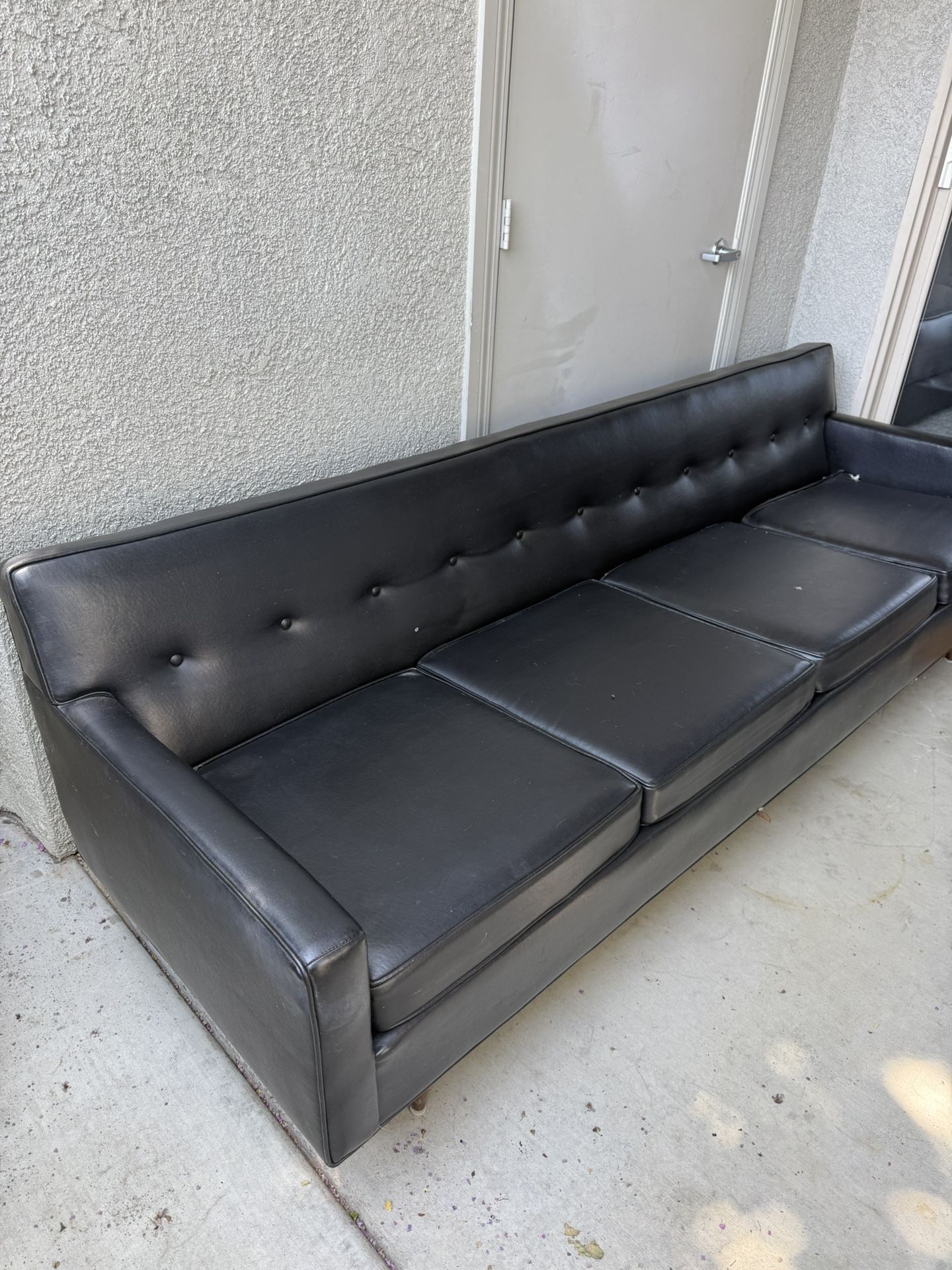 Black Leather Couch