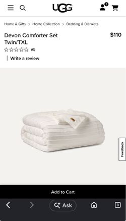 UGG comforter