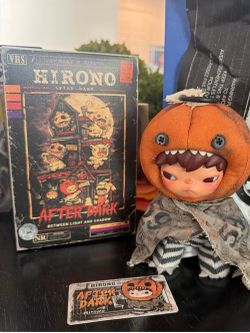 POP MART HIRONO After Dark Hollow Plush Doll Pendant 6.69in